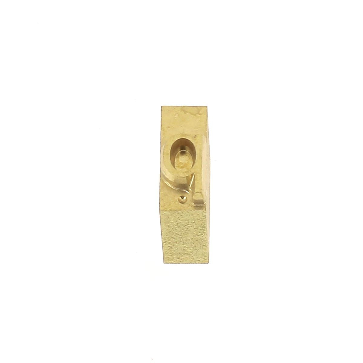 Lettre minuscule en laiton Arial 6mm, outil de décoration en laiton pour projets créatifs, par Deco Cuir.