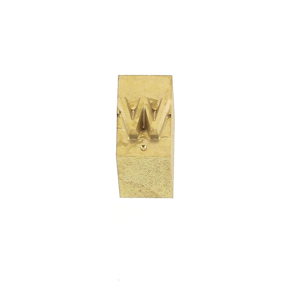Lettre minuscule en laiton Arial 6mm pour outils de décoration en cuir, fabriquée par Deco Cuir.