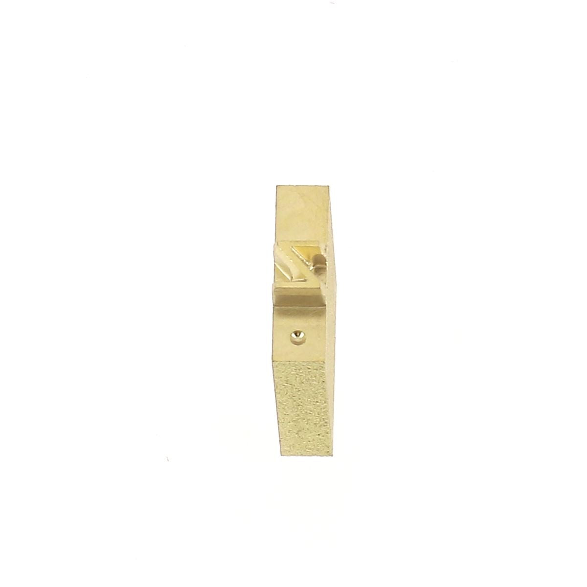 Lettre minuscule en laiton Arial 4mm pour outils de décoration en cuir, fabriquée par Deco Cuir.