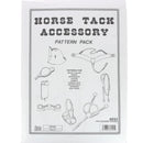 Modèle de patrons pour accessoires d'équitation en cuir Tandy Leather, détaillé pour la fabrication de pièces en cuir.
