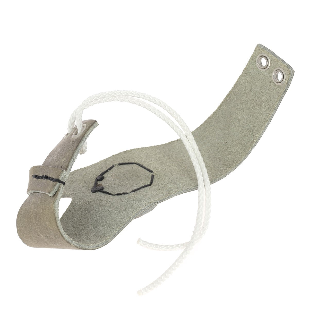 Paumelle en cuir pour couture main droite de la marque Vergez Blanchard, outil de mercerie pour travaux de couture.
