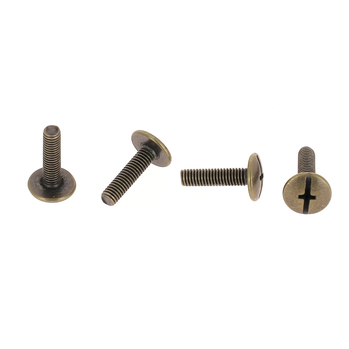 Lot de 25 vis 3x12 mm en laiton vieilli pour fixer les vis chicago et boutons de col sur du cuir épais
