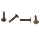 Lot de 25 vis 3x15 mm en acier laiton vieilli pour fixer les vis chicago et boutons de col sur du cuir épais