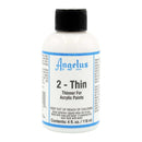 Diluant 2-Thin pour peinture Angelus, liquide transparent utilisé pour diluer et améliorer la fluidité des peintures Angelus.