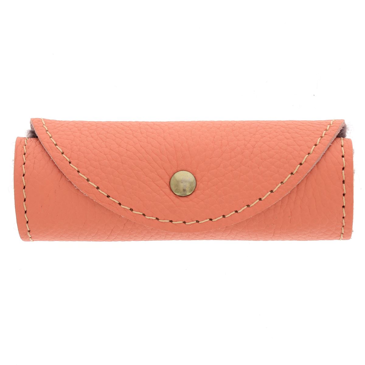 Gant de lustrage en cuir et fourrure pour l'entretien du cuir, de couleur rose, idéal pour polir et protéger les surfaces en cuir.