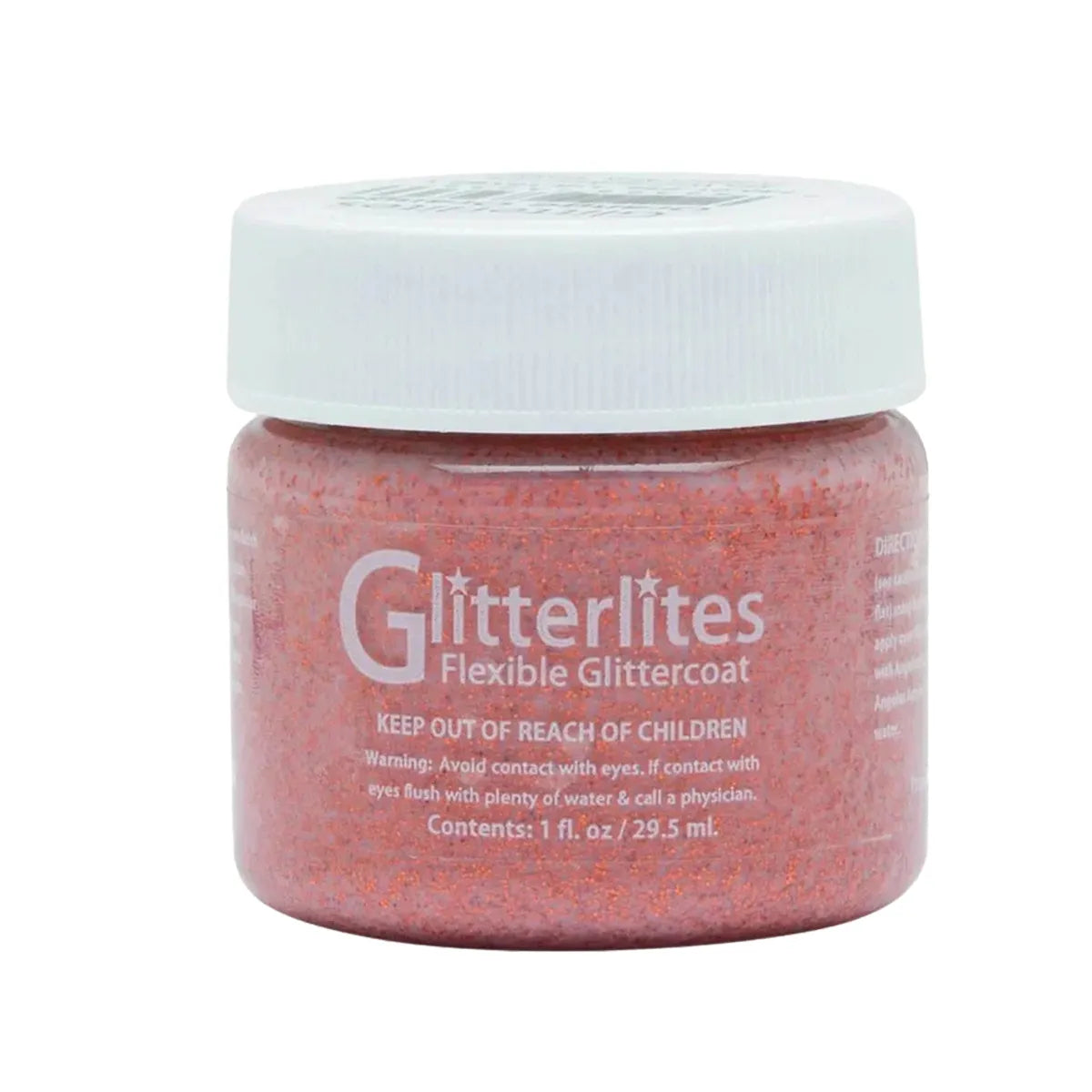 Peinture pour cuir Angelus Glitterlites Orange / Paillettes orange