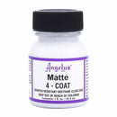 Finition renforcée en uréthane 4-coats pour peinture Angelus, finition mate, flacon de 29,5 ml, pour teintures et peintures.