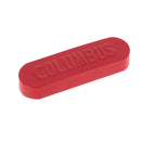 Cire pour tranches et fils Columbus wax 25g rouge, utilisée pour l'entretien brillant du cuir et la couture.
