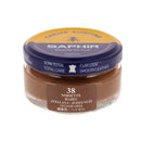 Crème pour cuir Surfine Saphir Noisette 50ml, entretien du cuir, crème nourrissante pour cuir de couleur noisette.