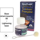 Teinture française Saphir 50ml, base éclaircissante 00, dans un flacon avec étiquette, pour teintures et peintures.
