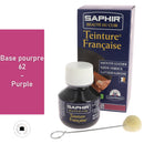 Teinture française Saphir 50ml, couleur pourpre, base pour teintures et peintures, contenant dans un flacon.