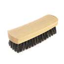Brosse en poils naturels de sanglier pour faire briller le cuir après le cirage.