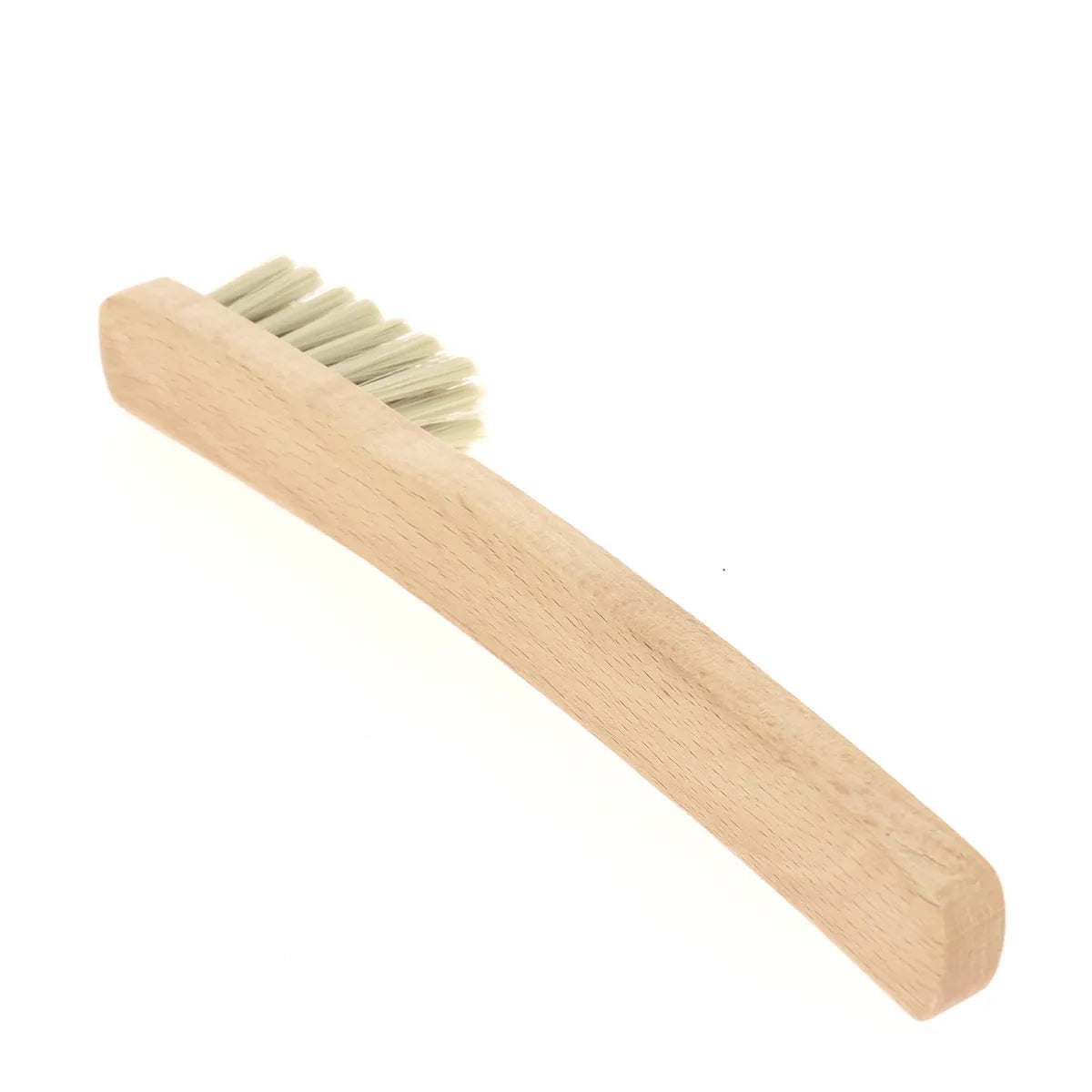 Brosse avec poils naturels et en laiton pour dépoussiérer et entretenir le cuir nubuck, velours, daim ou croûte de cuir