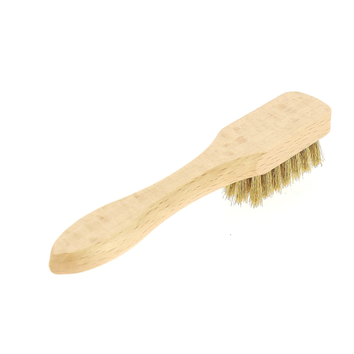 Brosse pour entretenir le cuir velours, nubuck, croûte de cuir et daim avec poils en laiton