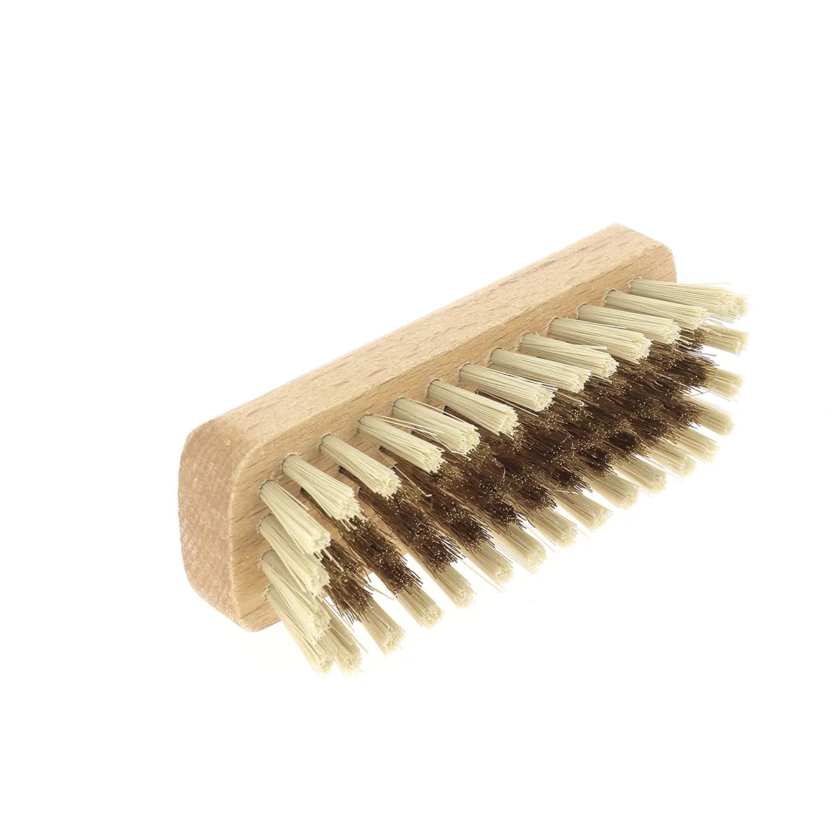 Brosse avec poils naturels et poils en laiton pour nettoyer les sacs, vestes et chaussures en velours, nubuck et daim