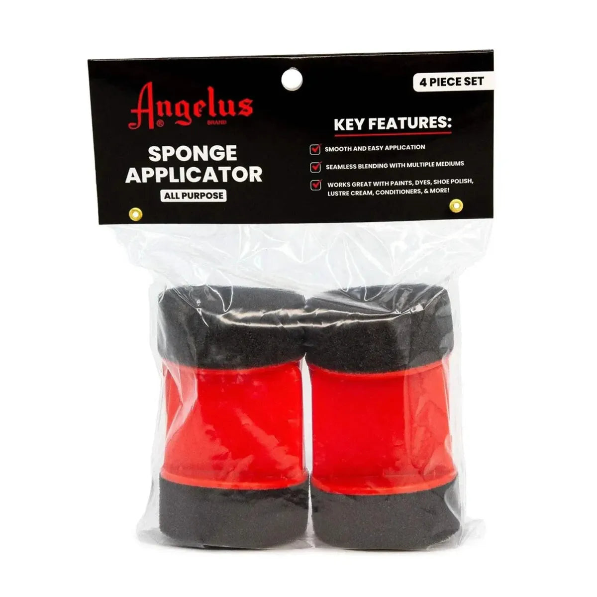 Tampons en mousse Angelus pour application sur cuir de teinture, peinture, recolorant, crème, cirage...
