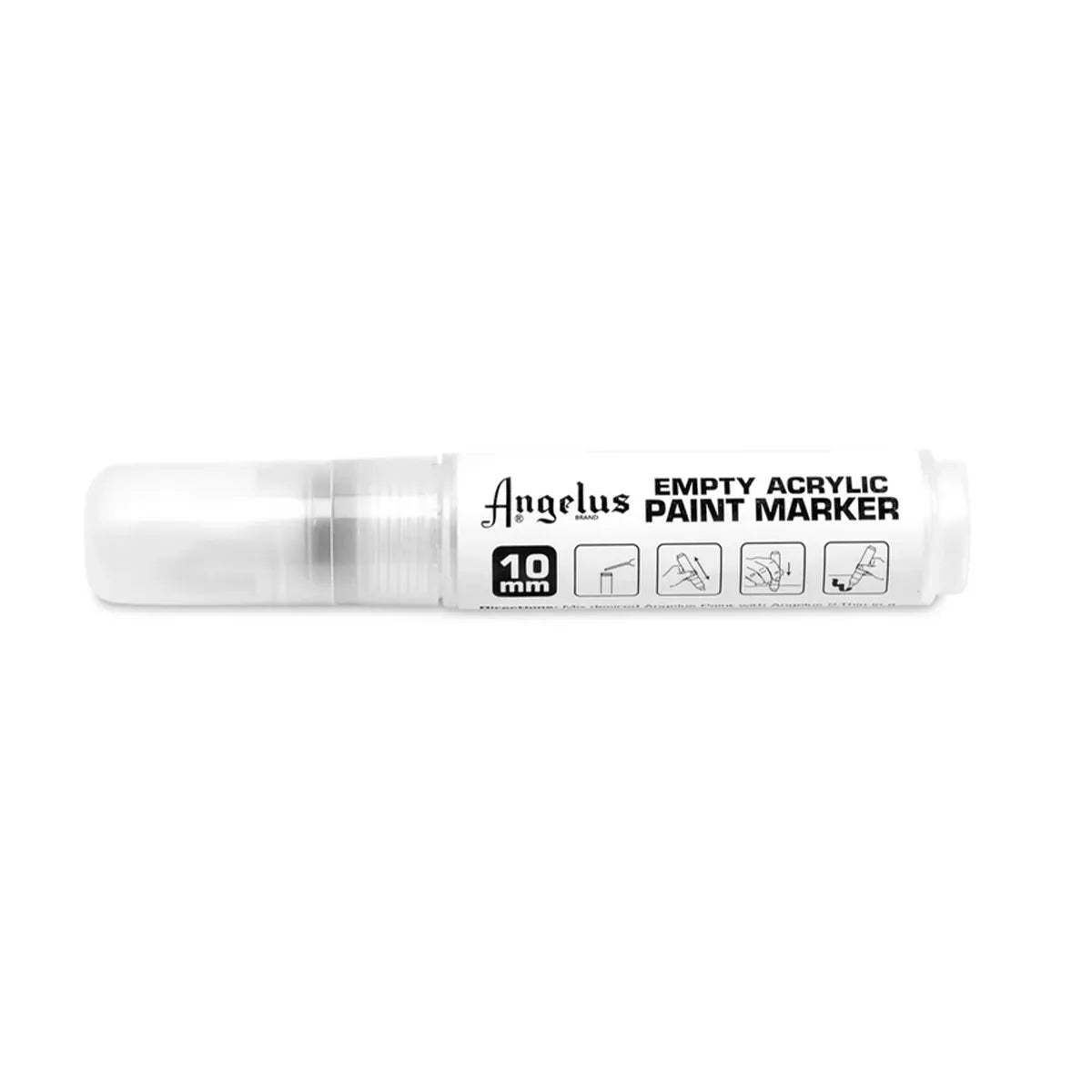 Marqueur rechargeable Angelus pointe 10 mm pour application précise de la peinture ou teinture pour cuir 