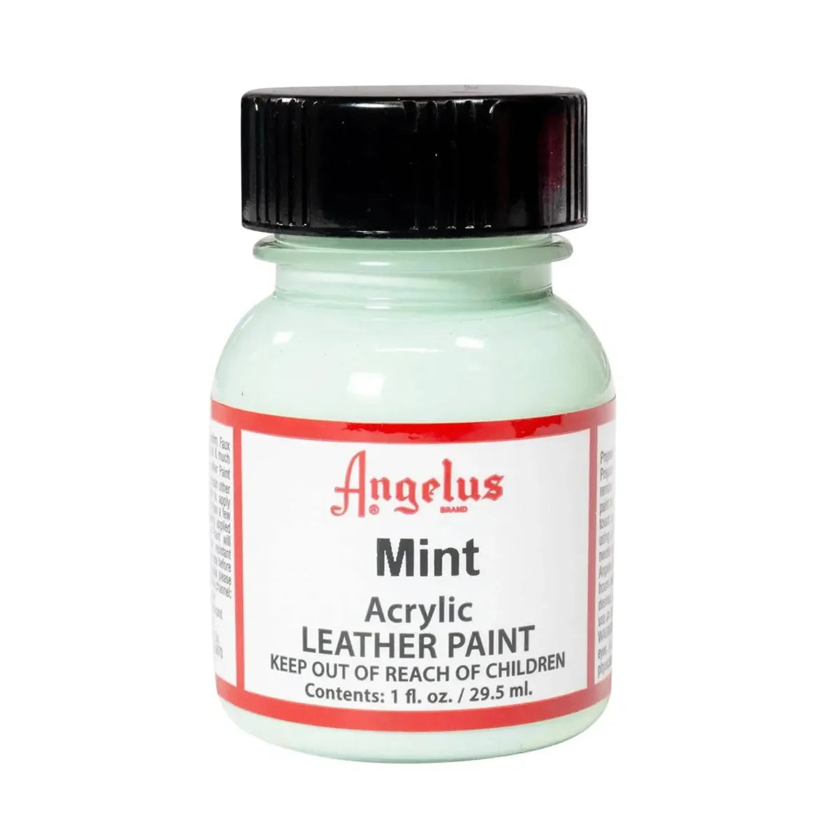 Peinture cuir Angelus mint pour personnaliser baskets, sneakers, ceintures, portemonnaies, sacs...