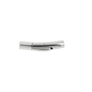 Fermoir bijou à clipser en inox avec lacet rond, création de bijoux, fermeture pratique et élégante pour accessoires.