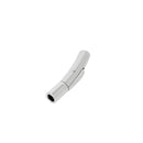 Fermoir bijou à clipser en inox, lacet rond, création de bijoux, image montrant le fermoir pour accessoires en métal durable