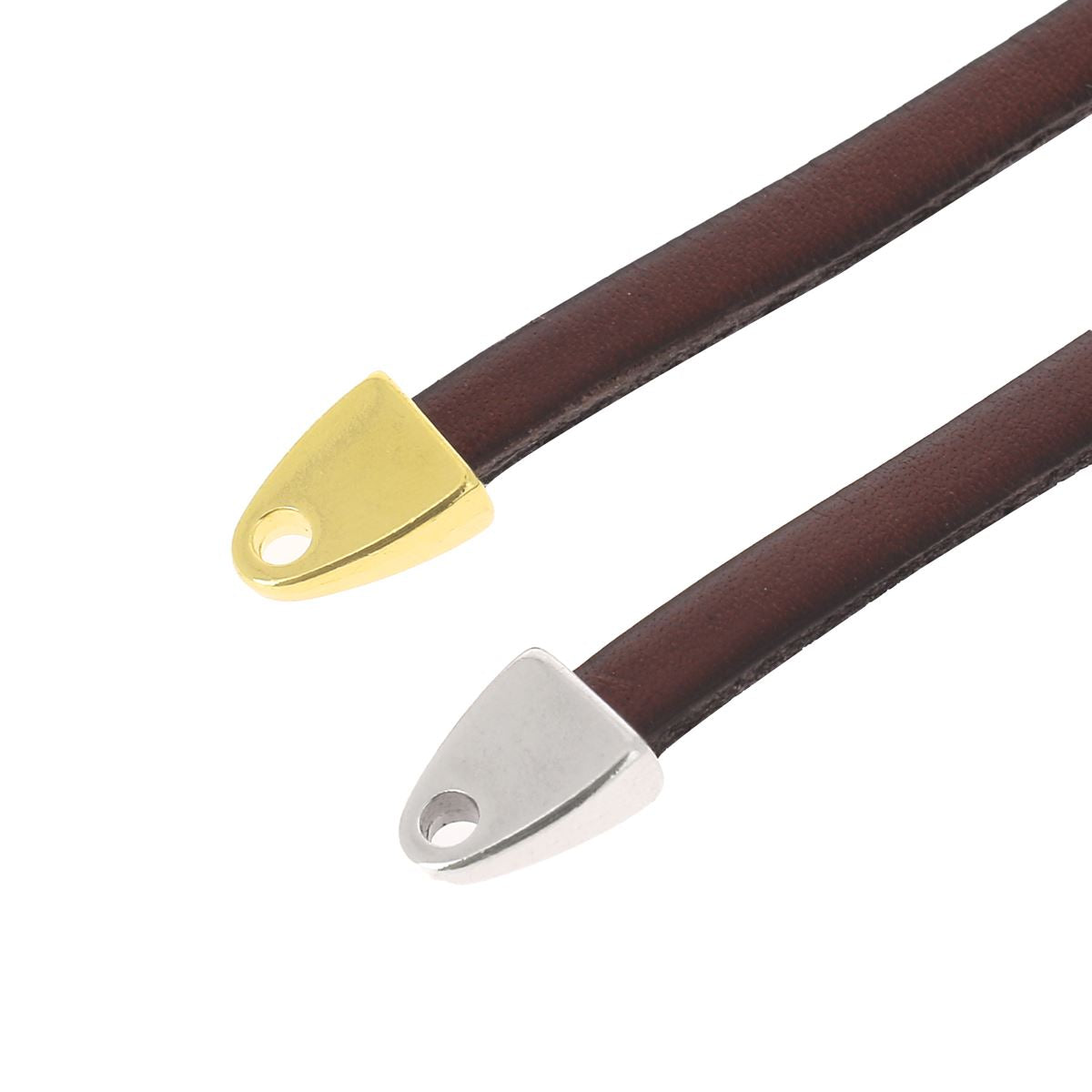 Embout pour lacet plat de 5 mm, accessoire pour chaussures, en plastique noir, compatible avec lacets plats.