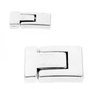 Fermoir bijou aimanté ASI pour lacet plat, création de bijoux, fixation pratique et élégante pour accessoires en métal.