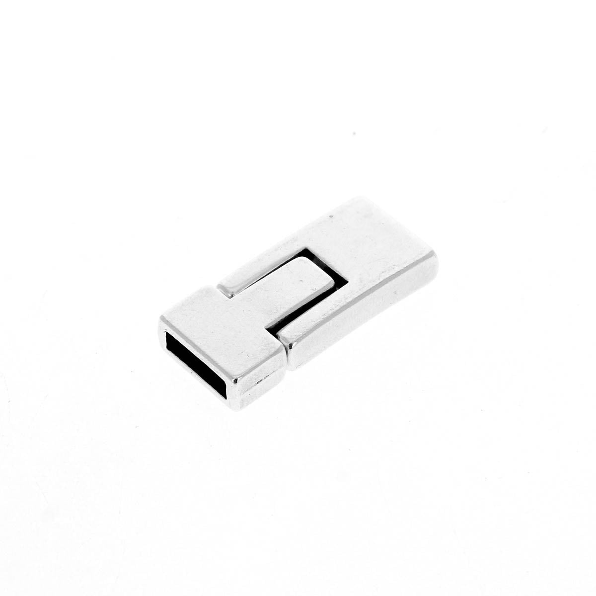 Fermoir bijou aimanté ASI pour lacet plat, création bijoux, fermeture pratique et élégante pour accessoires en bijouterie.