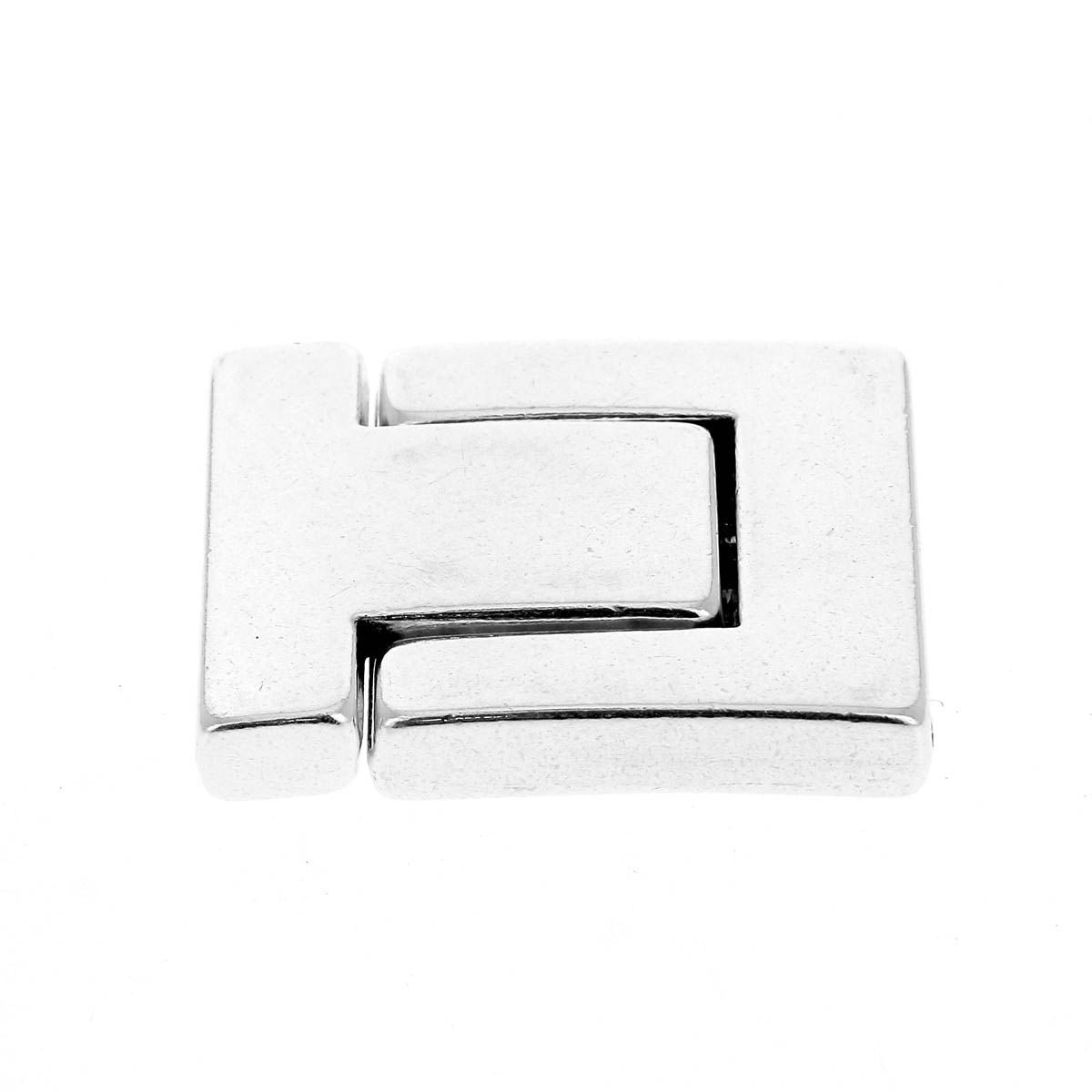 Fermoir bijou aimanté ASI pour lacet plat, création de bijoux, finition élégante et pratique pour bracelet ou collier.