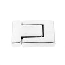 Fermoir bijou aimanté ASI pour lacet plat, création de bijoux, finition élégante et pratique pour bracelet ou collier.