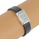 Fermoir bijou aimanté en forme de triangle pour lacet plat de 10 mm, en argent vieilli, création de bijoux.