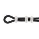 Fermoir coulissant bijou avec passant double trou pour lacet rond de 3mm, création de bijoux, modèle XA066_NK.