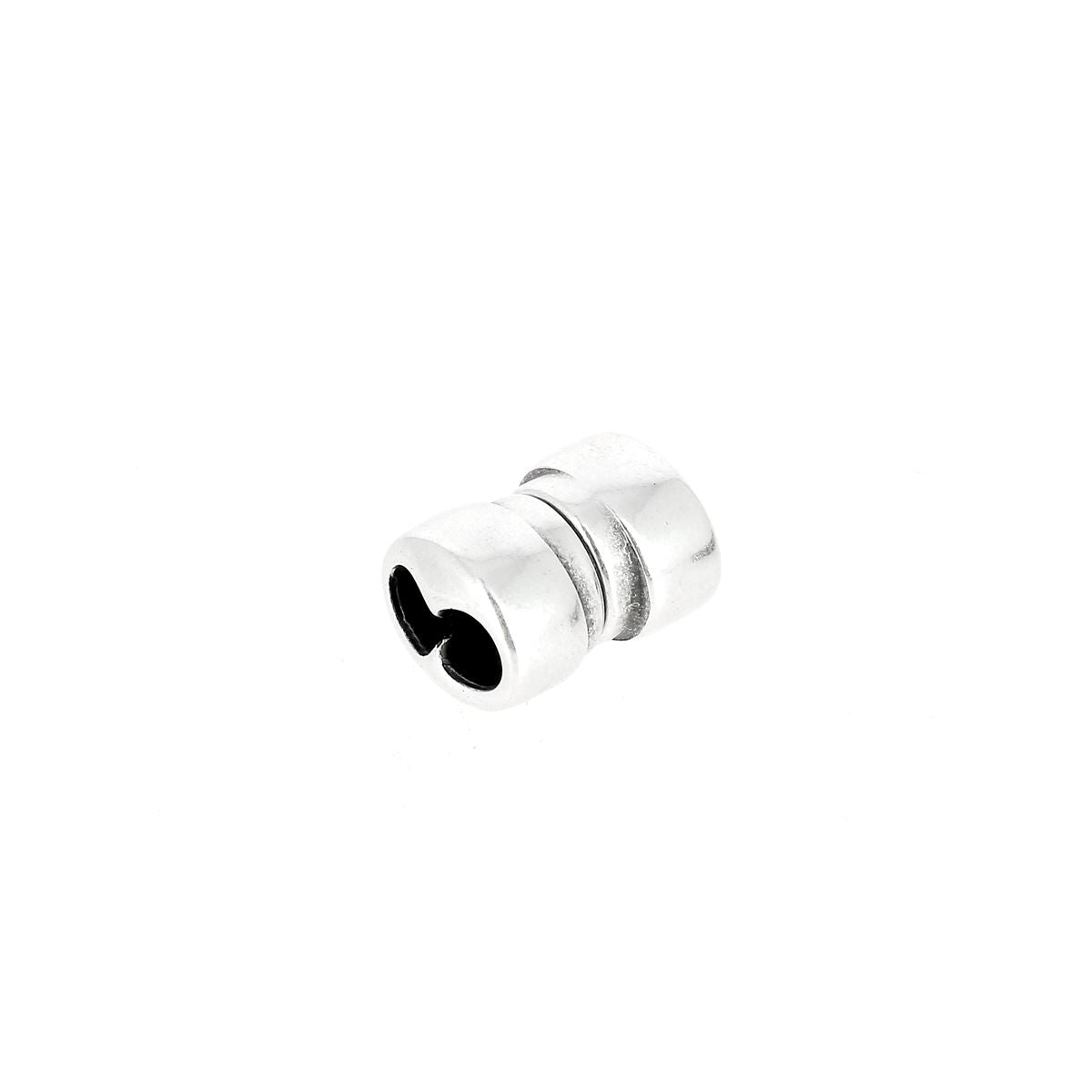Fermoir bijou aimanté NOAH avec lacet rond 5mm, création de bijoux, fermeture élégante pour bracelets ou colliers.