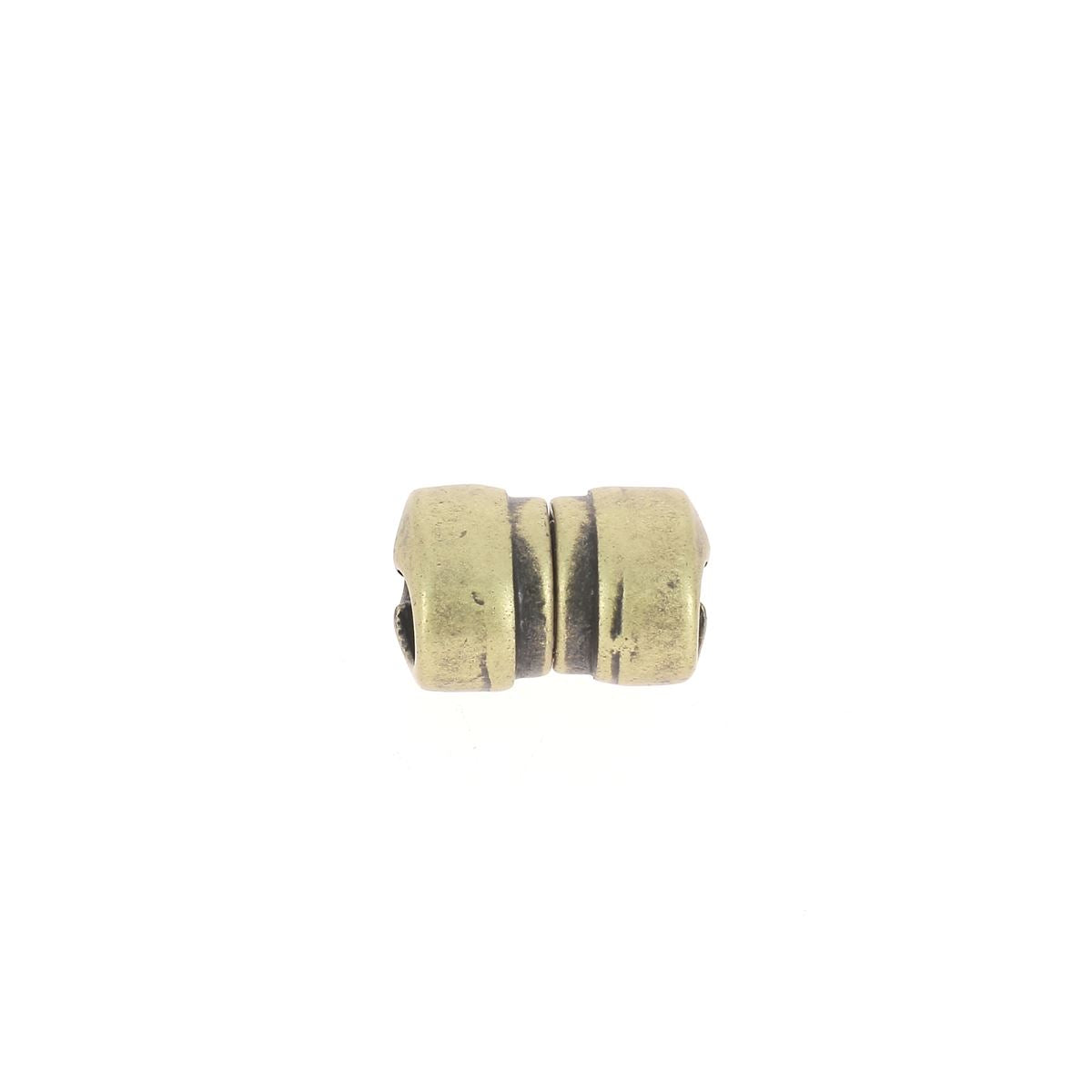Fermoir bijou aimanté NOAH pour lacet rond 5mm, création bijoux, finition métallique élégante, idéal pour bracelets ou colliers.