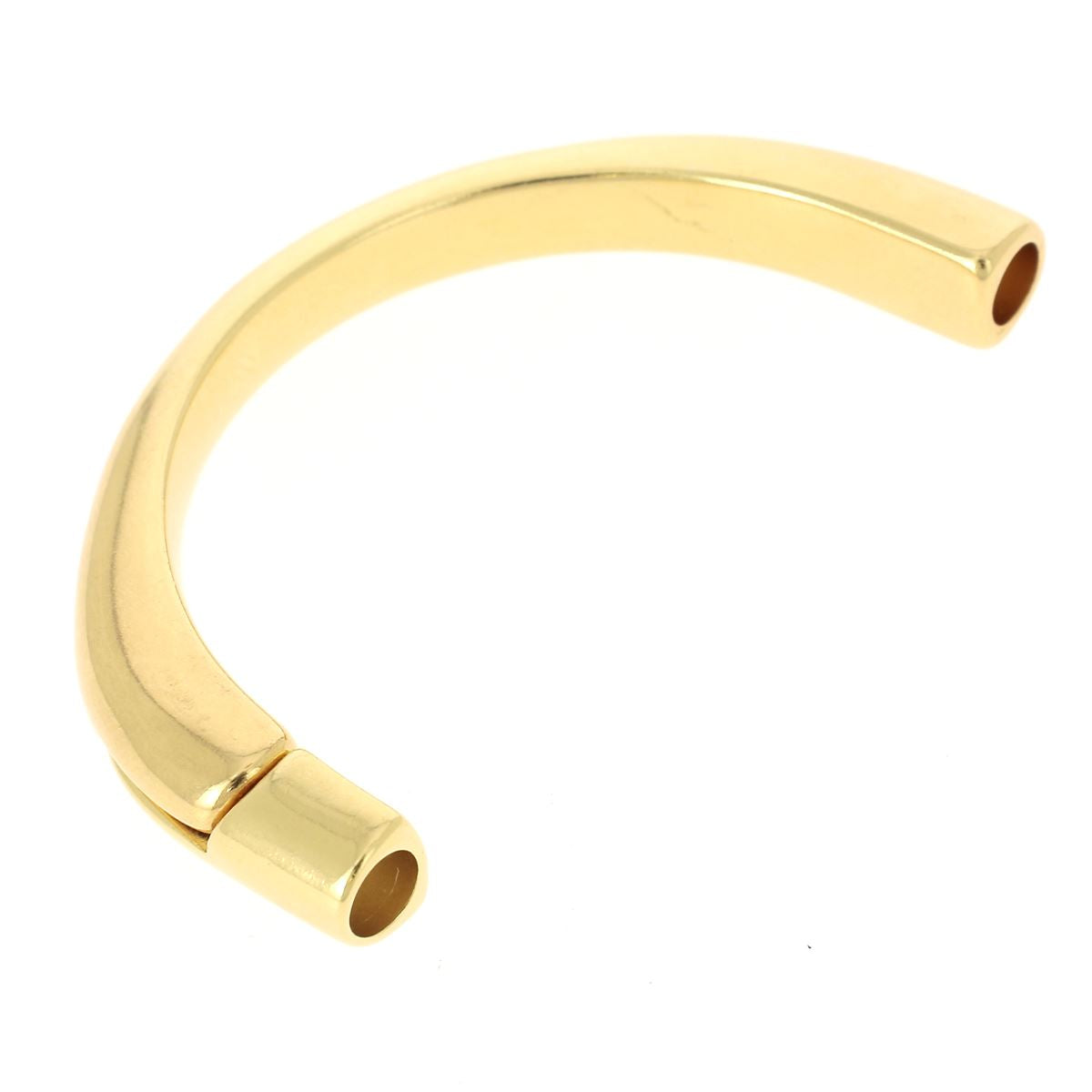 Fermoir aimanté pour demi-bracelet en lacet rond 5mm, création bijoux avec clasp magnétique, image montrant le fermoir.