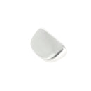Embout de finition pour lacet plat de 10mm en argent vieilli, accessoire pour cordons et lacets.