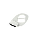 Fermoir passant bijou LISA pour lacet plat 10mm, création de bijoux, crochet en métal pour accessoires de bijoux.