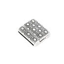 Fermoir bijou aimanté rétro pour lacet plat 20mm, création de bijoux, finition élégante en métal.