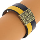 Fermoir bijou aimanté rétro avec lacet plat de 20mm, création bijoux, design élégant et pratique pour accessoires en métal.