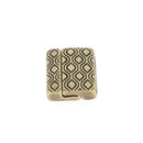 Fermoir bijou aimanté rétro avec lacet plat 20mm, création bijoux, design élégant et pratique en métal.