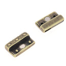 Fermoir de bijou aimanté rétro en laçet plat de 20mm pour créations bijoux, de la marque Autres.
