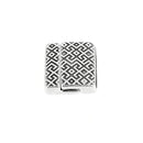 Fermoir bijou aimanté Labyrinthe avec lacet plat 20mm, création de bijoux, image montrant le fermoir en détail.