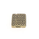 Fermoir bijou aimanté Labyrinthe avec lacet plat 20mm, création pour bijoux, fabriqué par Autres.