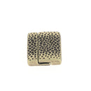 Fermoir bijou aimanté VORONOI pour lacet plat 20mm, création de bijoux, métallique et élégant.
