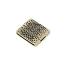 Fermoir bijou aimanté VORONOI pour lacet plat 20mm, création de bijoux, image montrant le fermoir en détail.