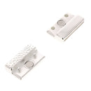 Fermoir bijou aimanté VORONOI pour lacet plat 20mm, création de bijoux, fermeture élégante et pratique en métal.