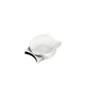 Fermoir bijou aimanté rond en argent vieilli, pour lacet plat 10mm, création de bijoux élégante et pratique.