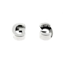 Coulissant à griffe lettre en argent vieilli avec lacet 5 mm, accessoire de création de bijoux élégant et sophistiqué.