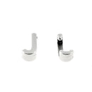 Coulissant à griffe Lettre en argent vieilli pour bijoux, avec lacet 5 mm, design élégant et finition vintage.