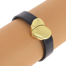 Fermoir bijou aimanté en forme de cœur avec lacet plat de 10mm, pour créations de bijoux, fabriqué par Autres.