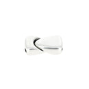 Fermoir bijou aimanté en forme de triangle pour lacet plat 10mm, création de bijoux, coloris neutre, finition élégante.